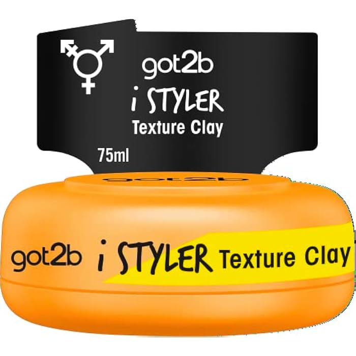 got2b iStyler Texture Clay Halt 4 (75 ml), Hair Cream for Men Gives a Cool Matte Effect, Hair Paste for a Textured, Matte-Defined Style - Image 1
